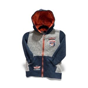 Disney Kids Navy and Gray Hoodie with Orange Lining